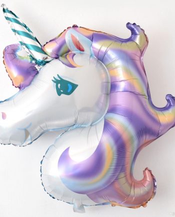 PURPLE  HEAR UNICORN BALLOON