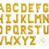 SMALL LETTER FOIL 16'' INFLATED WITH AIR