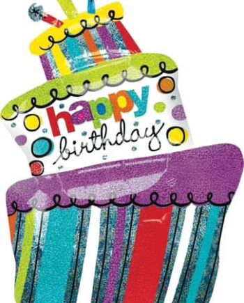 BIG BIRTHDAY CAKE FOIL BALLOON