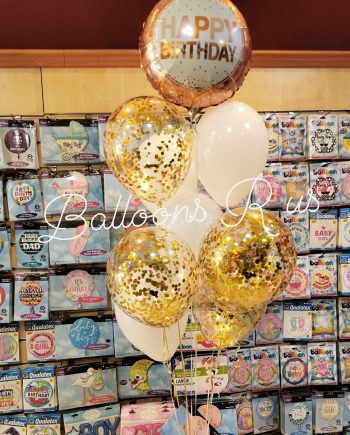 SMALL BIRTHDAY BUNCH OF 9 BALLOONS