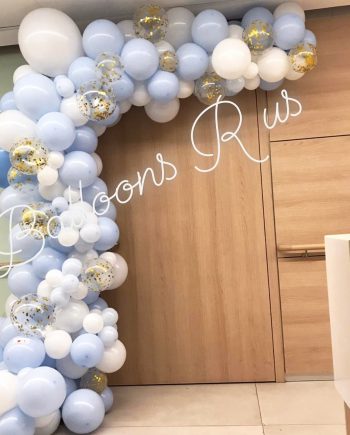 PASTEL ORGANIC ARCH WITH CONFETTI GOLD