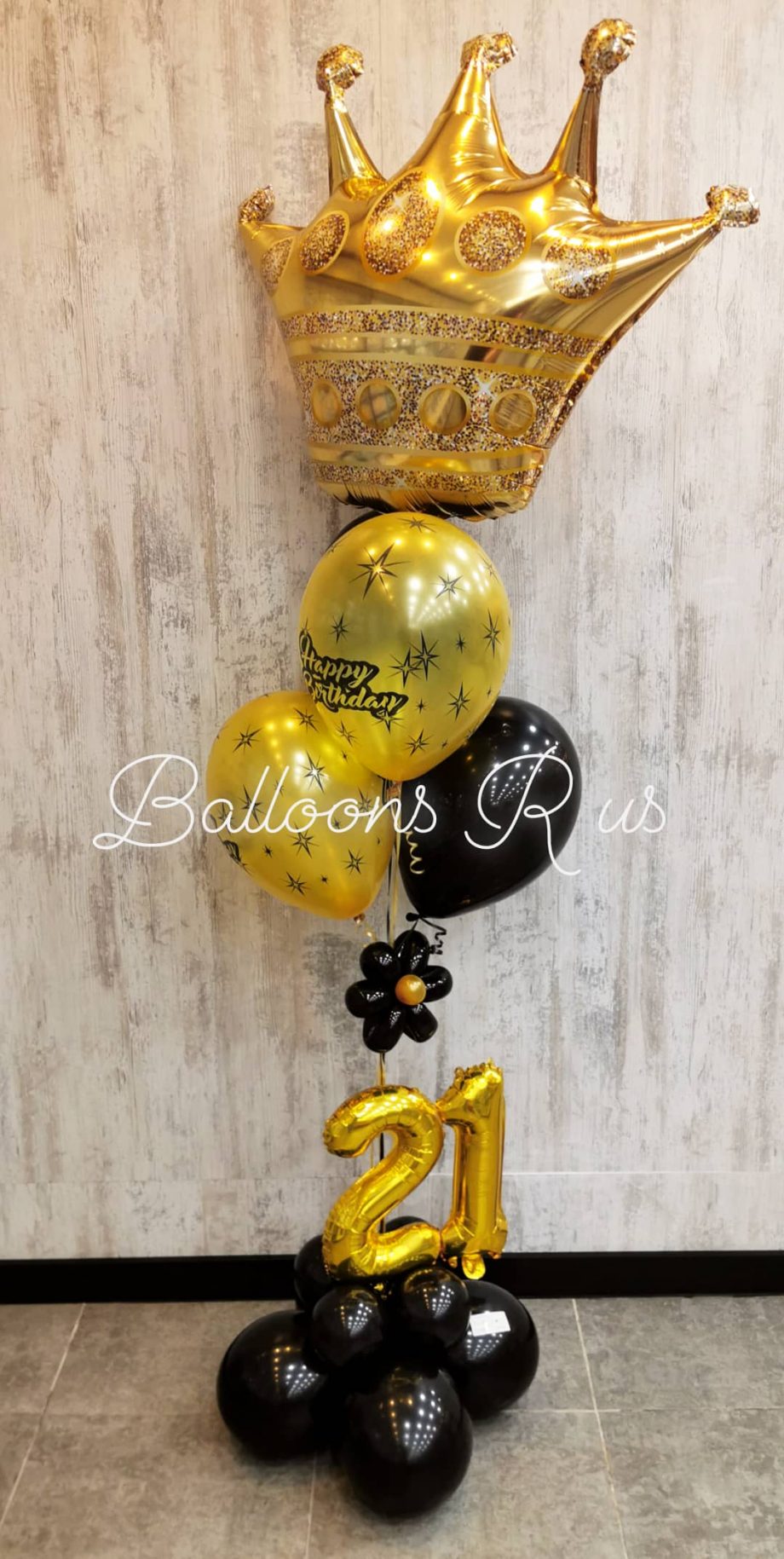 crown birthday balloons
