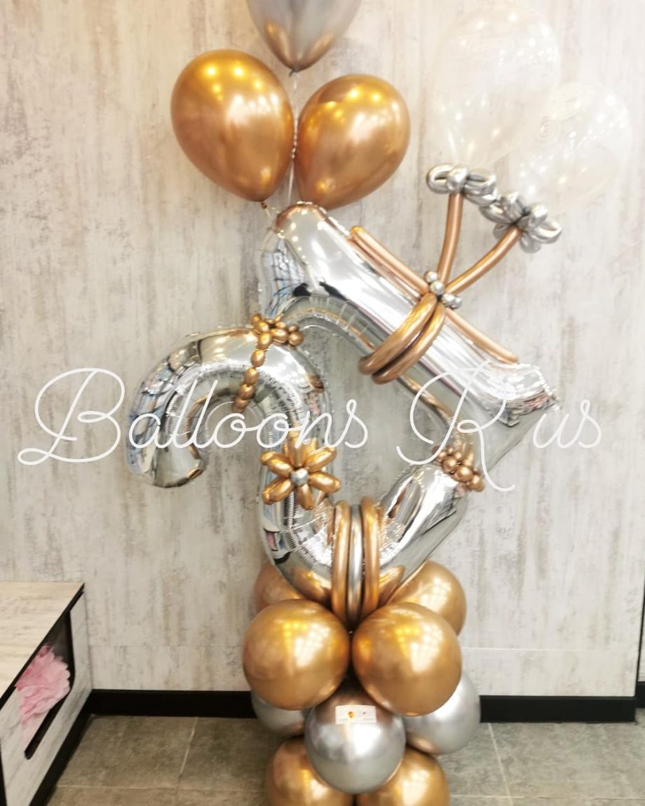 birthday stand with age