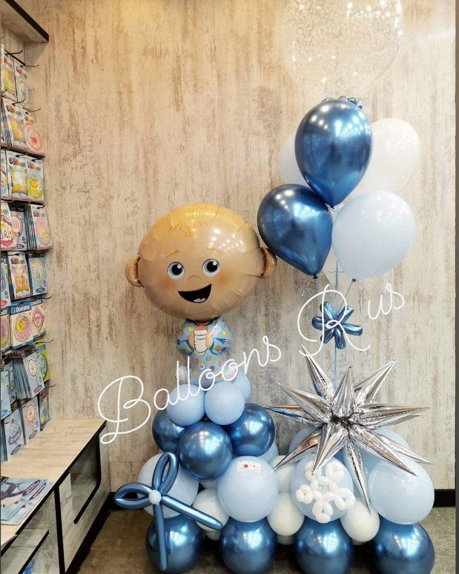 new baby boy arrangement