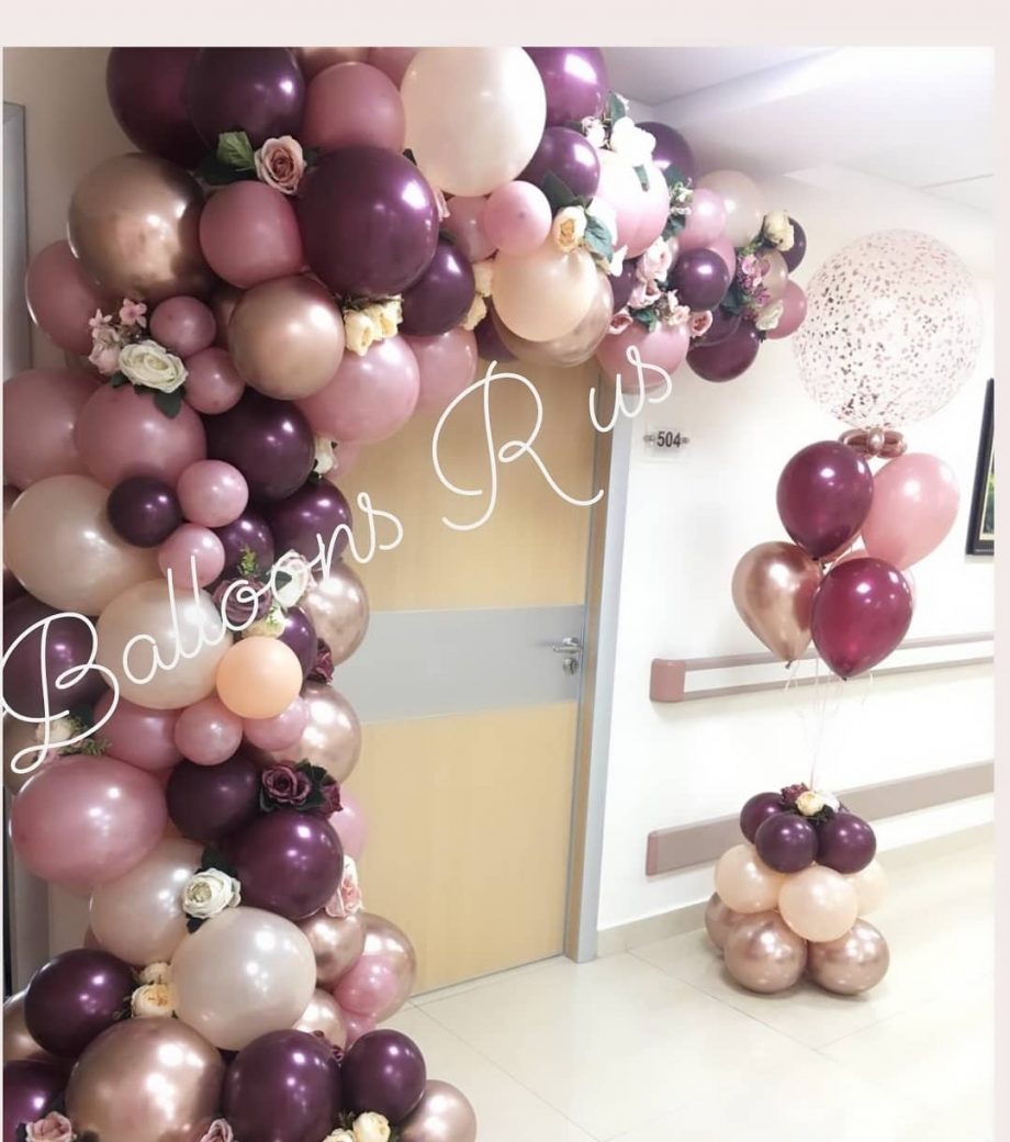 NEW BABY GIRL ORGANIC ARCH WITH CONFETTI STAND - Image 3
