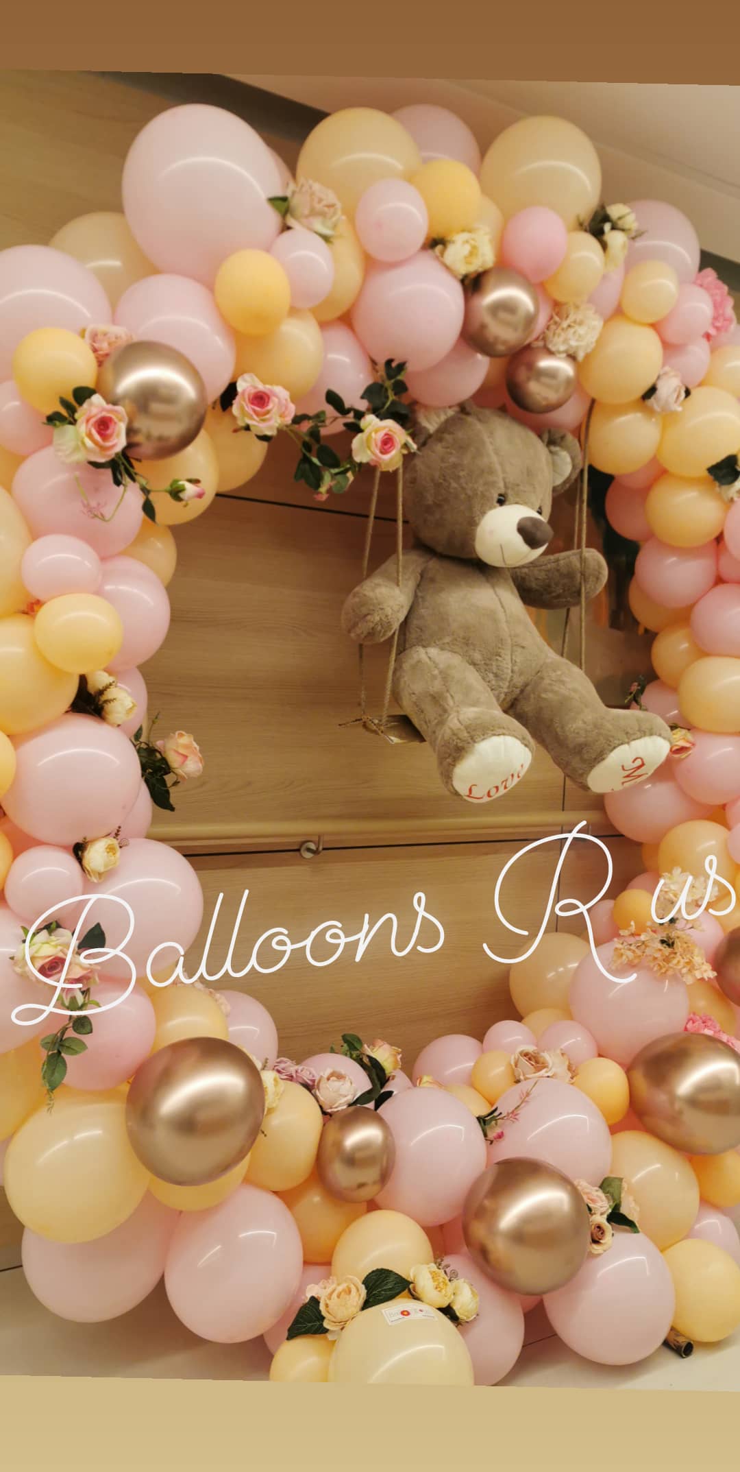 LUXURY DESIGN SWING TEDDY BEAR BALLOONS R US AMMAN