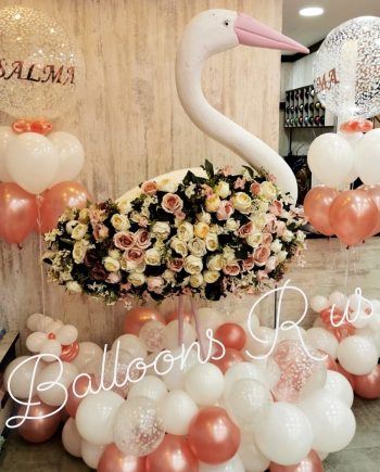 SWAN RENTAL WITH 2 CUSTOMIZED STANDS