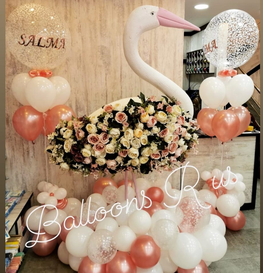 SWAN RENTAL WITH 2 CUSTOMIZED STANDS