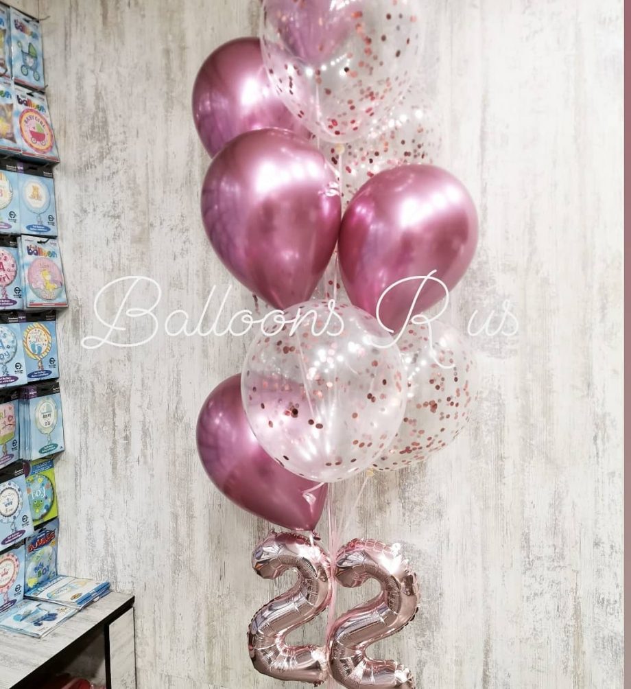 helium balloons with small numbers - Image 7