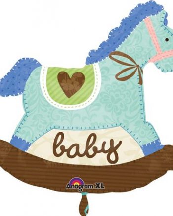 NEW BABY BOY HORSE BALLOON