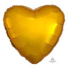 GOLD HEART 18''