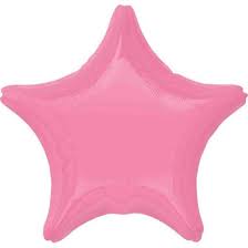 LIGHT PINK STAR 18''
