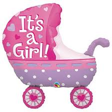 BABY BOY CARRIAGE BALLOON