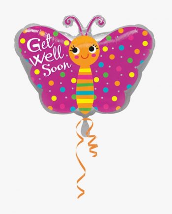 BUTTERFLY GET WELL SOON BALLOON