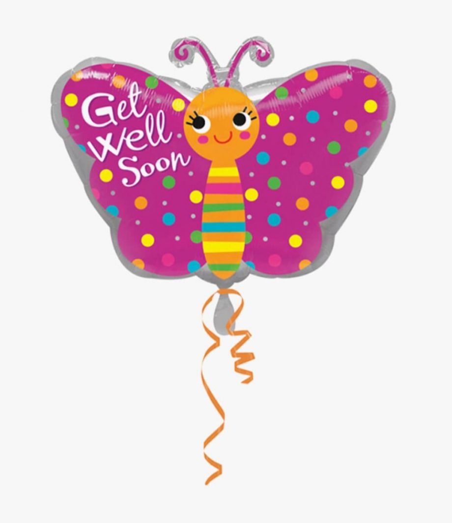BUTTERFLY GET WELL SOON BALLOON