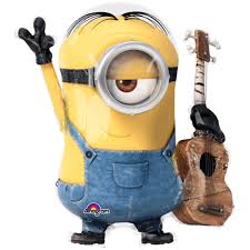 MINION FOIL BALLOON WITH GUITAR