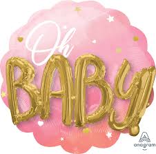3D OH BABY FOIL BALLOON 2020 DESIGN