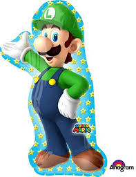 SUPER MARIO LUIGI GIANT FOIL BALLOON