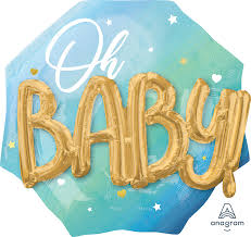 3D OH BABY FOIL BALLOON 2020 DESIGN