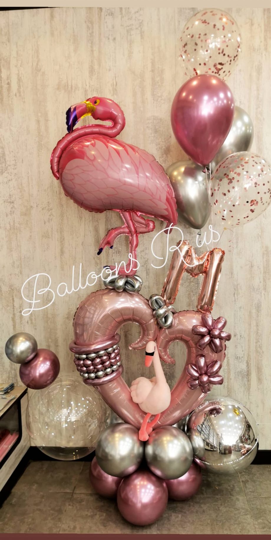 Flamingo Birthday bouquet - Image 2
