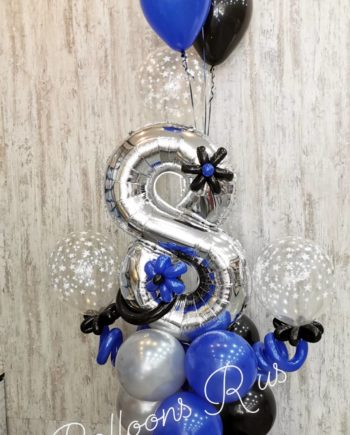 birthday stand with big number