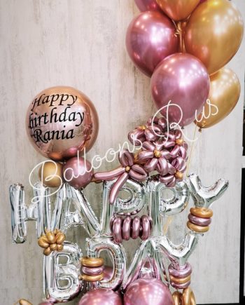 Birthday Chrome Arrangement