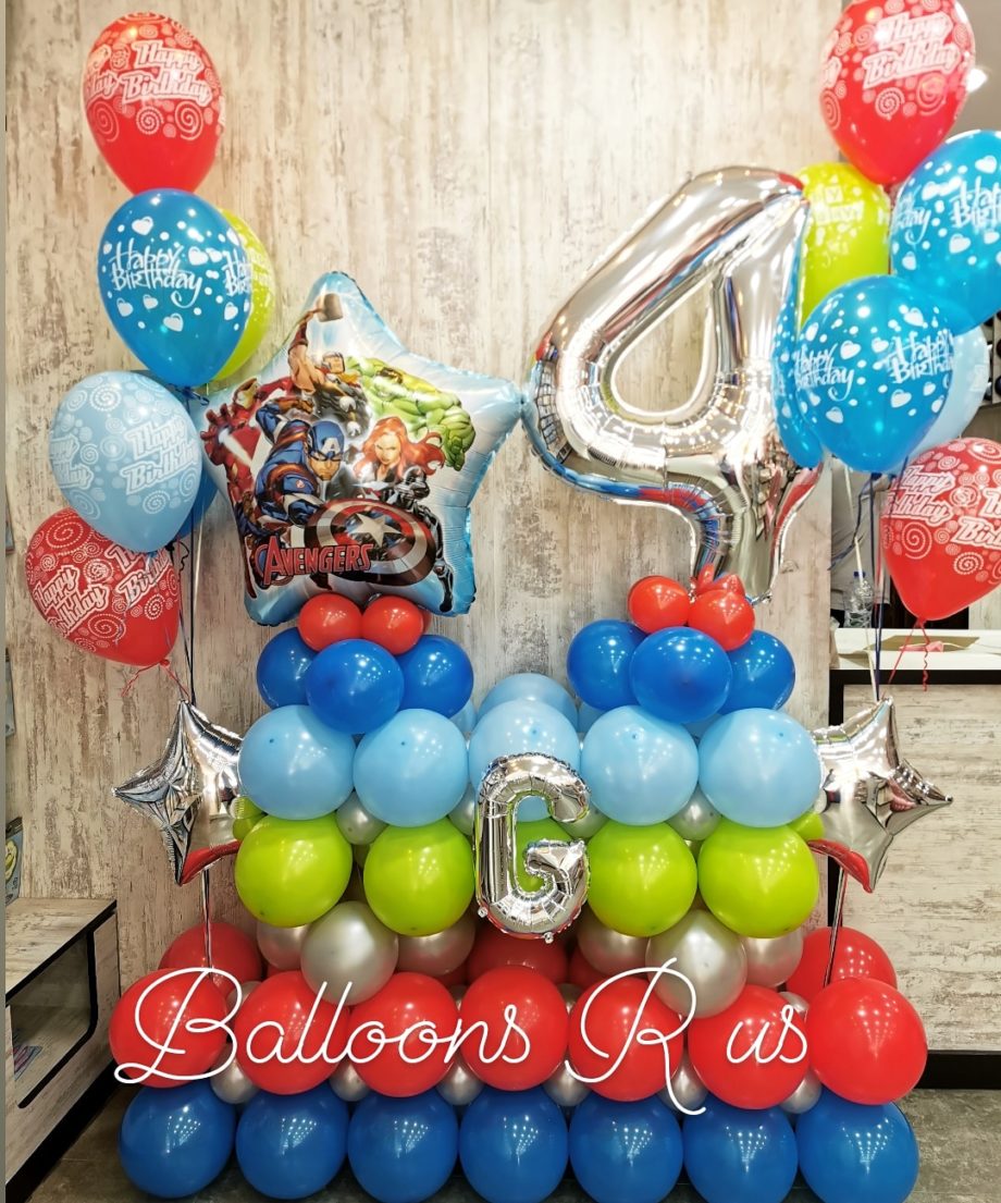 Avengers birthday arrangement