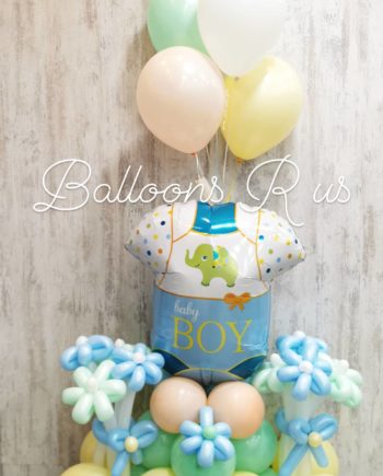 New Baby Boy arrangement of pastel colors