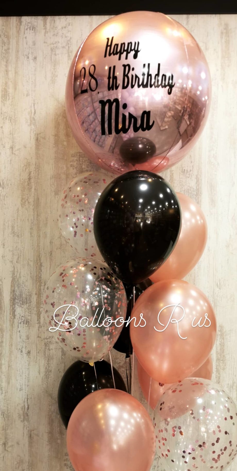 customized birthday bunch
