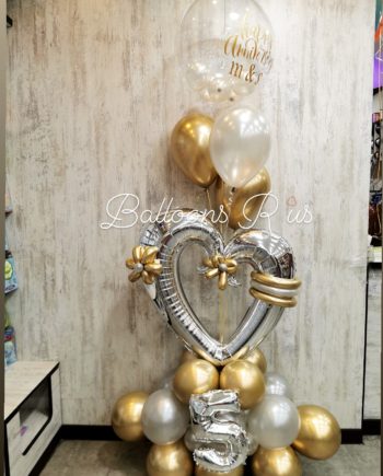 Anniversary Arrangement with big heart