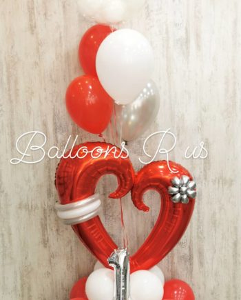Anniversary  Arrangement with customized print