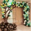 organic arch with tree