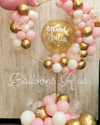 circle stand with customized name