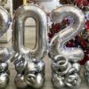 2021 BIG SIZE WITH STAND OF CHROME BALLOONS