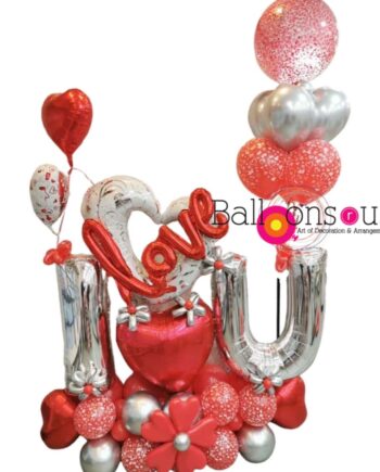 LOVE YOU ARRANGEMENT WITH BIG LETTERS