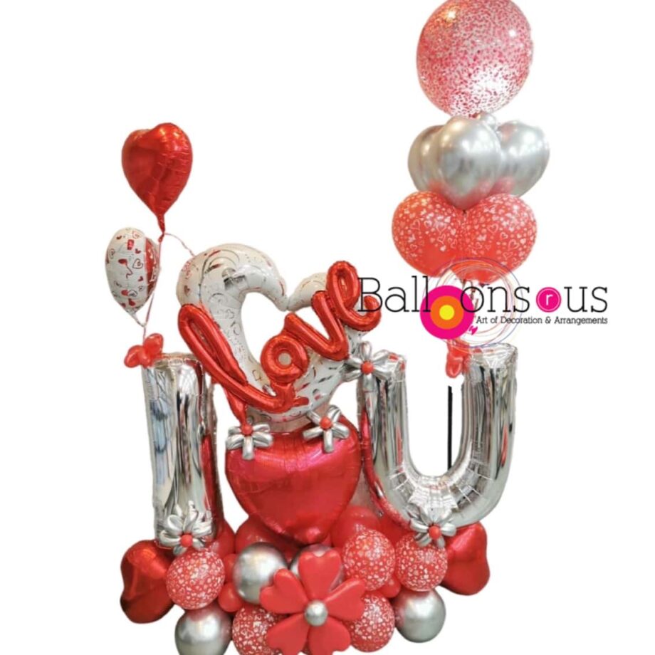 LOVE YOU ARRANGEMENT WITH BIG LETTERS