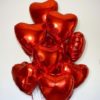Heart balloon 18 inches inflated with helium
