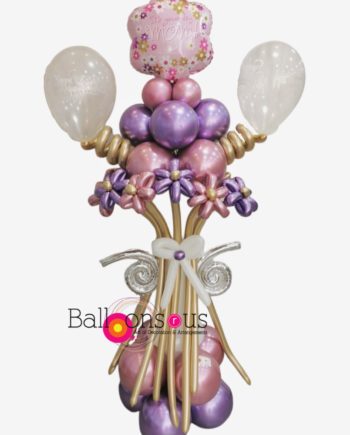 It's your day mom stand with chrome flowers