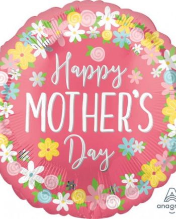 foil balloon Happy Mothers Day Circle shape