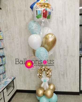 Welcome home bouquet of balloons