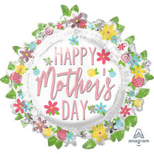 Big Foil Mothers Day Balloon With Flowers design