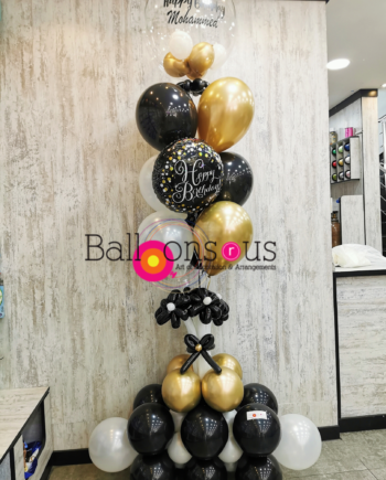 arrangement birthday with customized name