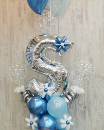 arrangement with big letter