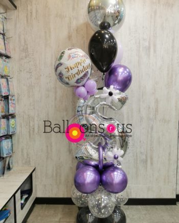 arrangement birthday with big letter