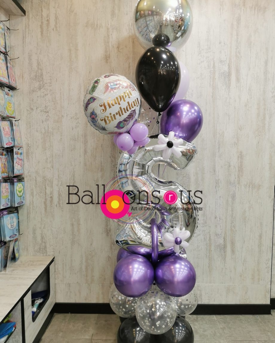 arrangement birthday with big letter