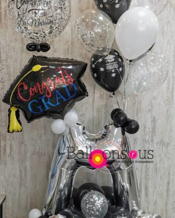 Graduation Arrangement With Big Letter