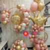 Circle stand with customized arrangement