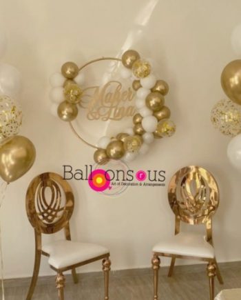 Engagement Ring with 2 helium Bunches