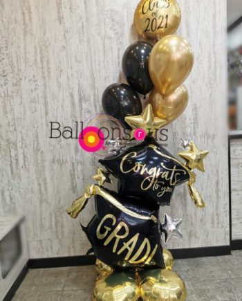 Big Graduation Foil with helium Balloons