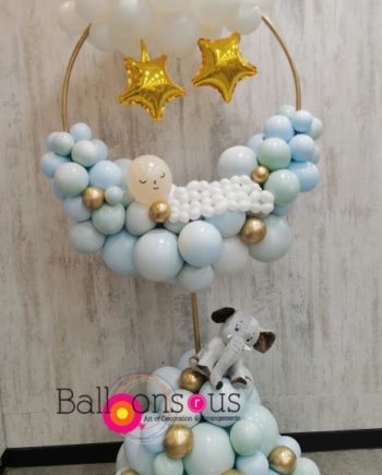 Baby Boy Circle Stand With Elephant